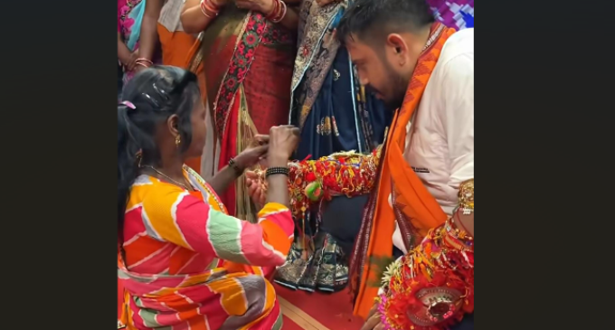 MLA Himanshu Shekhar Sahu Moved to Tears as Differently-Abled Girl Ties Rakhi
