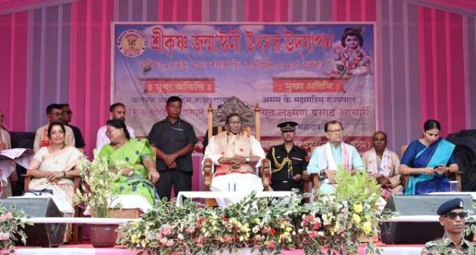 Governor visits Shri Shri Shiyala Vaishnav Deomornoi Satra, attends Janmashtami utsav