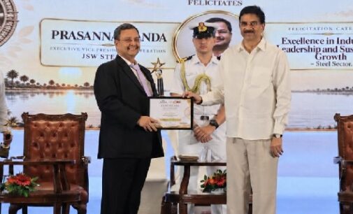 Glory: JSW Steel Odisha Mining Division Business Head Honoured