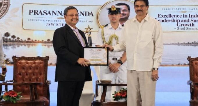 Glory: JSW Steel Odisha Mining Division Business Head Honoured