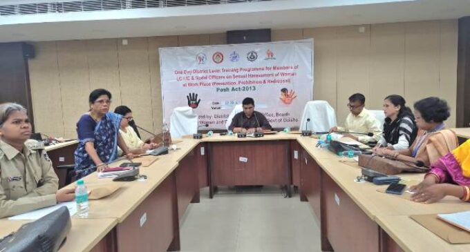 ବୌଦ୍ଧରେ “କାର୍ଯ୍ୟସ୍ଥଳୀରେ ମହିଳାଙ୍କ ଉପରେ ଯୌନ ନିର୍ଯାତନା ” ସମ୍ବନ୍ଧୀୟ ପ୍ରଶିକ୍ଷଣ କର୍ମଶାଳା ଅନୁଷ୍ଠିତ