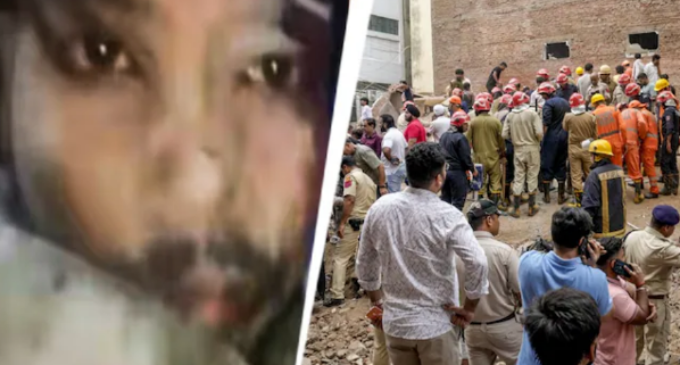 Satya Niketan building collapse: Phones ring from rubble for help as students remain trapped