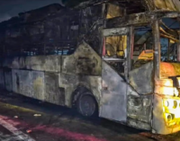 At least nine killed as sleeper bus catches fire on Yamuna Expressway