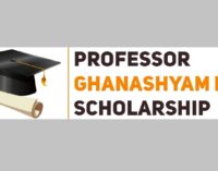Applications open for Prof. Ghanashyam Dash Scholarship 2026-27