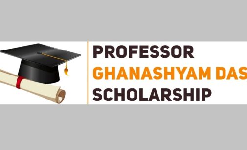 Applications open for Prof. Ghanashyam Dash Scholarship 2026-27