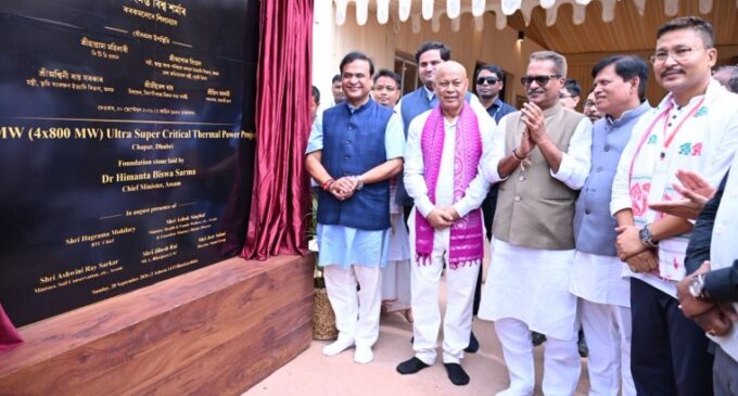 Assam CM lays foundation stone for Rs 48,000-crore thermal power project