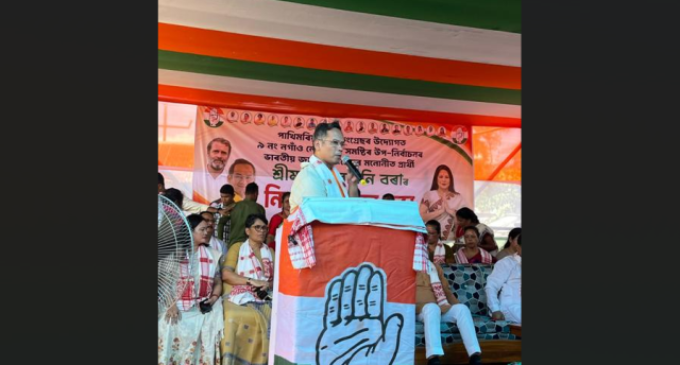 APCC President launches fierce attack on Election Commission, BJP govt at massive Congress rally in Raha’s Pakhimoria.