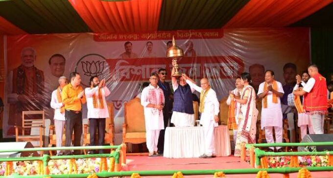Chief Minister Dr Himanta Biswa Sarma Addresses Massive Election Rally in Morigaon.Assam
