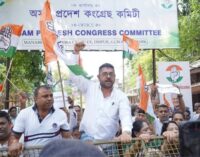 Congress leaders and workers hit streets district-by-district demanding protection of country’s electoral system and democracy: Fierce protests in Nagaon, Guwahati