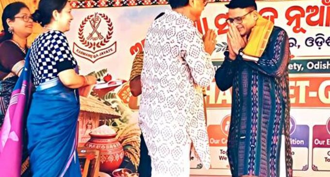 Dr Satyajit Nayak felicitated at Nuakhai gathering