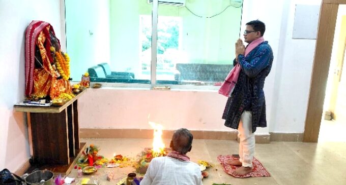 Lord Ganesh Puja held at Central Range IG office in Cuttack