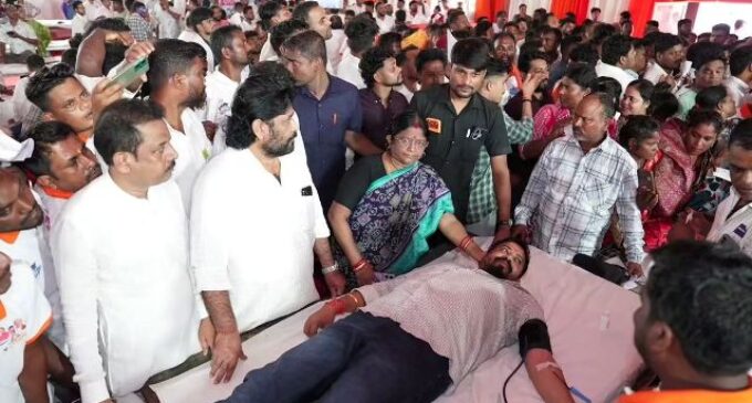 Dharmasala MLA Donates Blood at ‘Seva Sankalp Abhiyan’ Camp in Bhubaneswar