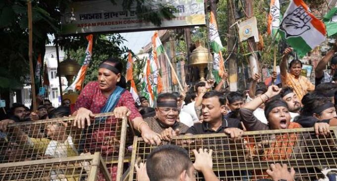 Statewide Congress Protest Against Police Atrocities on Kharge, Rahul Gandhi in Delhi and Demanding Accountability from Election Commission