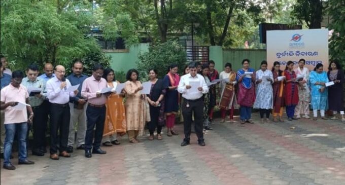 GRIDCO employees pledge for integrity; take anti-corruption message to public