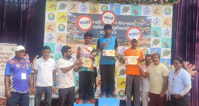 Athletes from Malkangiri District Win 8 Medals at State-Level School Athletics Meet