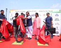 Assam CM launches bamboo-made bicycles