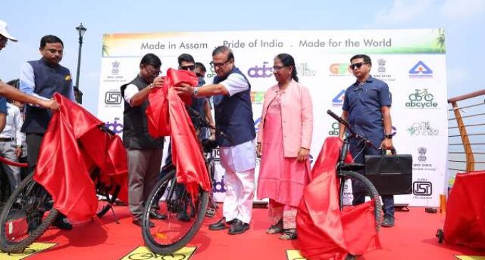 Assam CM launches bamboo-made bicycles