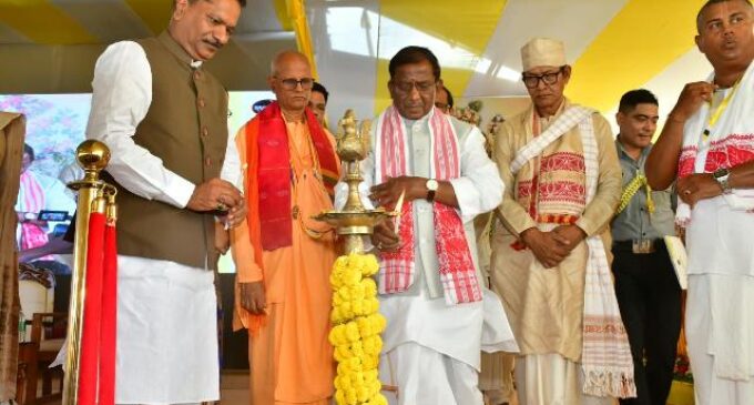 ISKCON Assam Golden Jubilee and Bhakta Mahotsav Begins: Governor Lakshman Prasad Acharya Inaugurates Namhatta Samaroh Amidst Thousands of Devotees