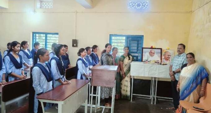 ବିଶ୍ୱନାଥ ପଟ୍ଟନାୟକ ମହିଳା ଉଚ୍ଚ ମାଧ୍ୟମିକ ବିଦ୍ୟାଳୟରେ ଗାନ୍ଧୀ ଜୟନ୍ତୀ ପାଳିତ