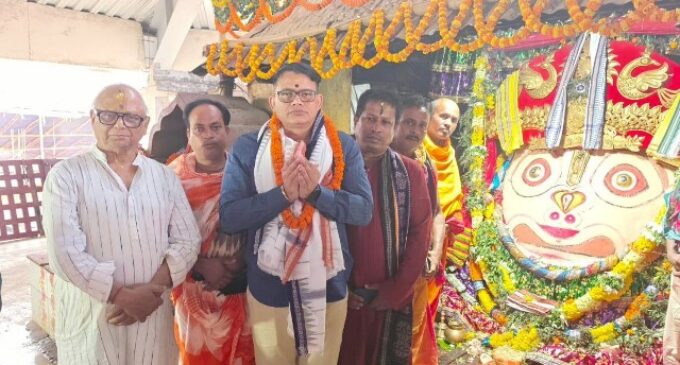 GP Dr Satyajit Naik Reviews Rasa Purnima Security at Nemalo, Assures Safe and Peaceful Darshan