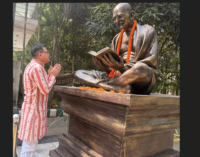 IGP Satyajit Nayak pays tribute to Mahatma Gandhi and Lal Bahadur Shastri